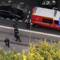 Imagine din atacul de la Nisa, în urma căruia trei oameni au murit. Sursa foto: Captură video Euronews