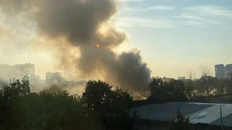 Explozie la uzina electronică Tomilinski din Rusia - Foto: Twitter/ @TS_Ukrain