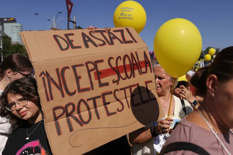 Proteste în școală - Foto: INQUAM PHOTOS / Octav Ganea