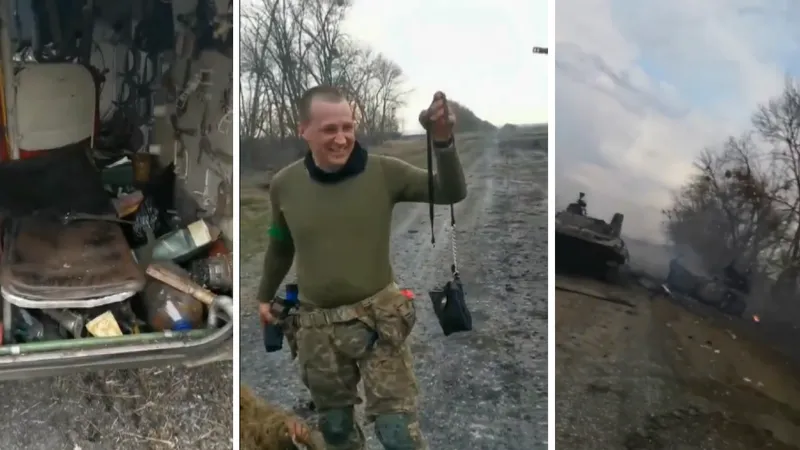 Soldații ruși cu „poșetă”. Ce au găsit ucrainenii în tancurile rusești distruse în Ucraina/FOTO: Colaj Newsweek
