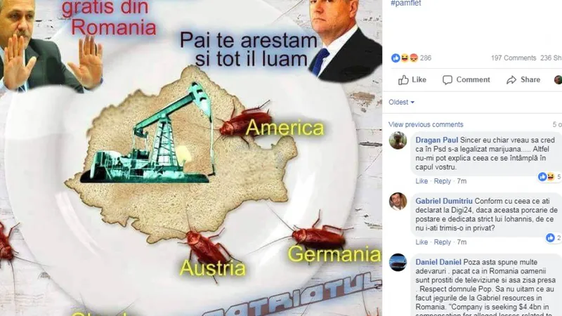 Mostră de discurs politic al pesedistului Liviu Pop/FOTO: Facebook