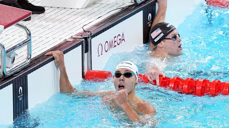 David Popovici, după câștigarea AURULUI OLIMPIC la Paris: Sunt un băiat obișnuit care înoată repede - Foto: Profimedia images