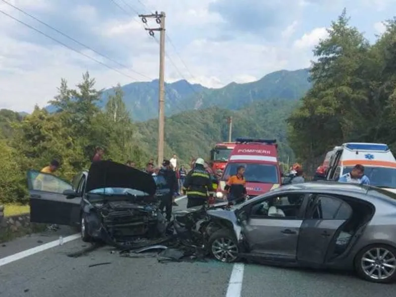 Accident în Prahova/foto: ISU Vâlcea