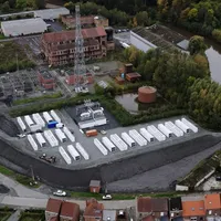 Tesla Megapacks din Belgia / Foto: captură video