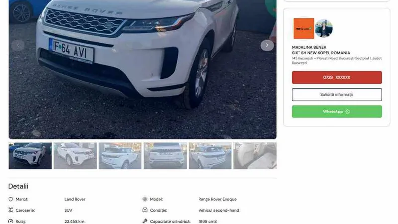 Ce SUV premium cu garanție, „nemăscărit” de samsari, găsești la preț de Dacia Bigster - Foto: captură ecran