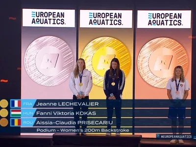 Aissia Prisecariu, medalie de bronz la 200 m spate - Foto: Facebook / CSM Constanța