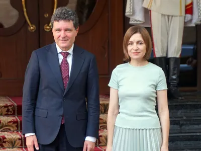 Nicușor Dan și Maia Sandu Foto: Agerpres