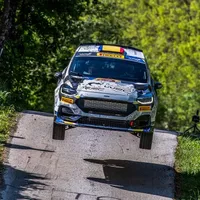 Frații români campioni Junior ERC 2023 au obținut primul podium în Junior WRC - Foto: Facebook/Napoca Rally Academy