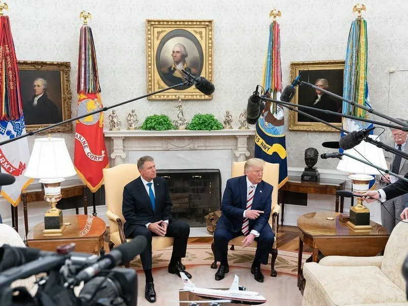 Klaus Iohannis și Donald Trump la Casa Albă/FOTO: Flickr/White House