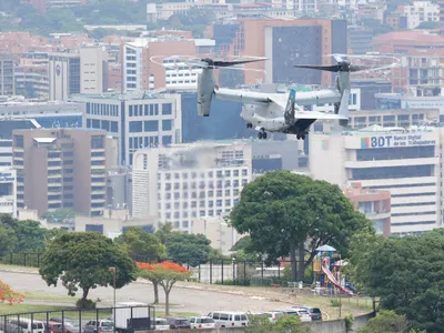 Avioane Osprey au „parcat în curtea ambasadei SUA din Caracas - Foto: Profimedia Images (imagine cu rol ilustrativ)