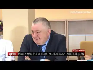 Fostul director al Spitalului Județean Suceava, Mircea Macovei/FOTO: Bucovina TV