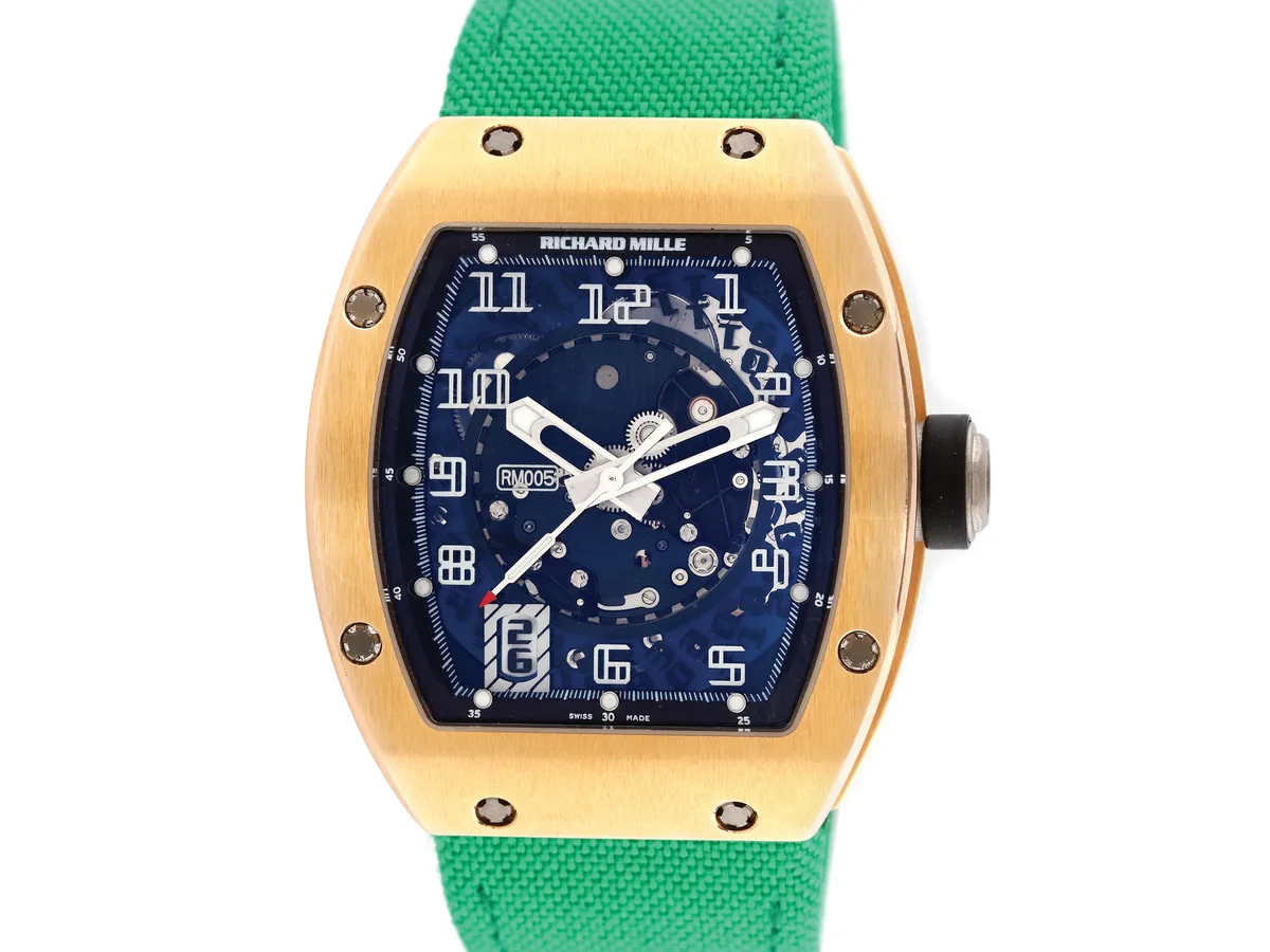 Ceas Richard Mille RM005, din aur roz, de mână, bărbătesc