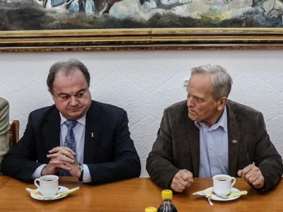Vasile Blaga și Theodor Stolojan Foto: Facebook