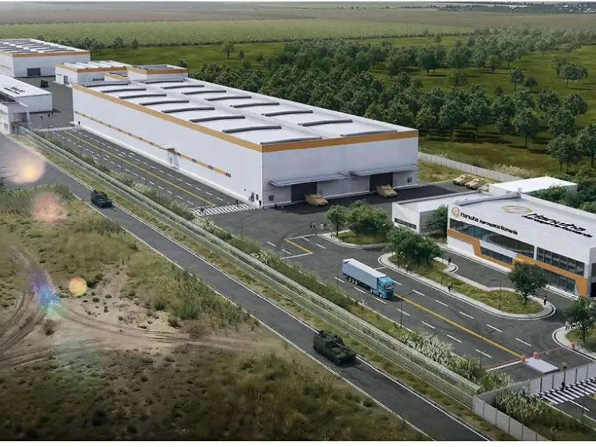 Fabrica de producție de vehicule blindate din Petrești - Foto: Hanwha Aerospace