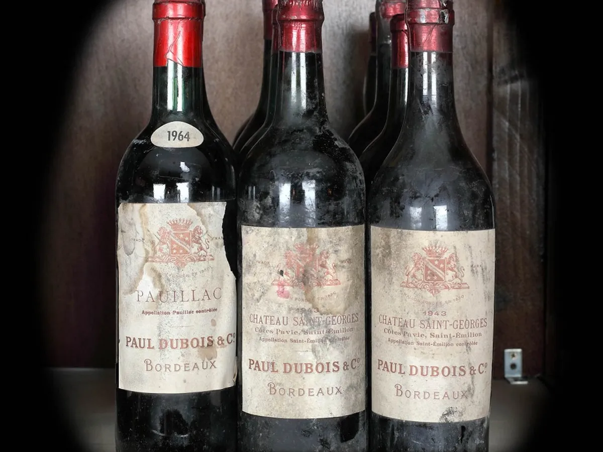 Lot de vinuri roșii Château Saint-Georges, Paul Dubois, Bordeaux, 1943-1964, 10st x 0,75l