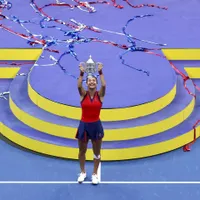 Regina Elisabeta a Marii Britanii o felicită pe Emma Răducanu pentru victoria la US Open. Foto Getty Images