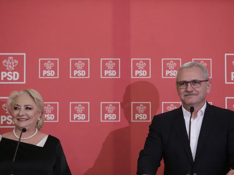 Liviu Dragnea și Viorica Dăncilă s-au jucat din nou de-a guvernarea. Foto Inquam Photos/Octav Ganea