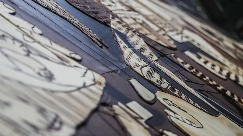 Salonul Ciocolatei de la Paris: replică din 500 kg de ciocolată a tabloului „Guernica” de Picasso. / Foto: es.vida-estilo.yahoo.com