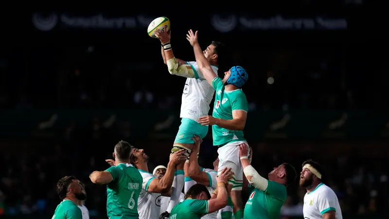 Campioana mpndială la Rugby, Africa de Sud, a învins, cu greu, Irlanda, la Pretoria Foto: profimediaimages.ro