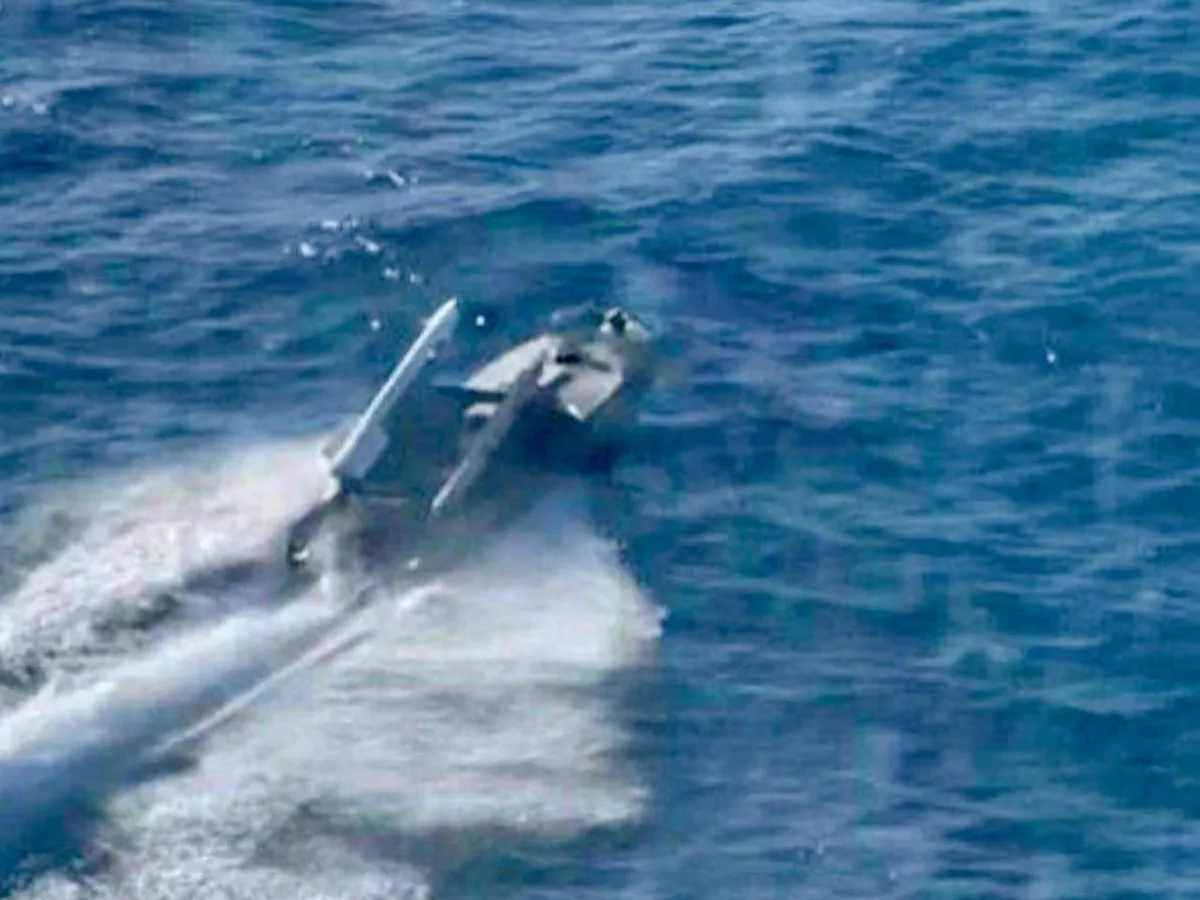O dronă maritimă a Ucrainei a doborât un avion rusesc Su-30 cu o rachetă  - FOTO Via x