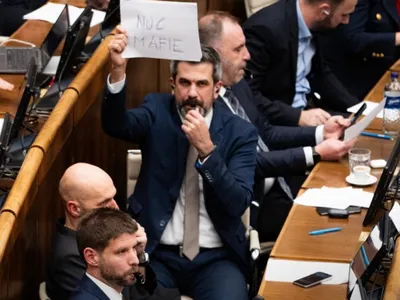 „Noaptea mafiei”, în Parlamentul slovac - Foto: Facebook