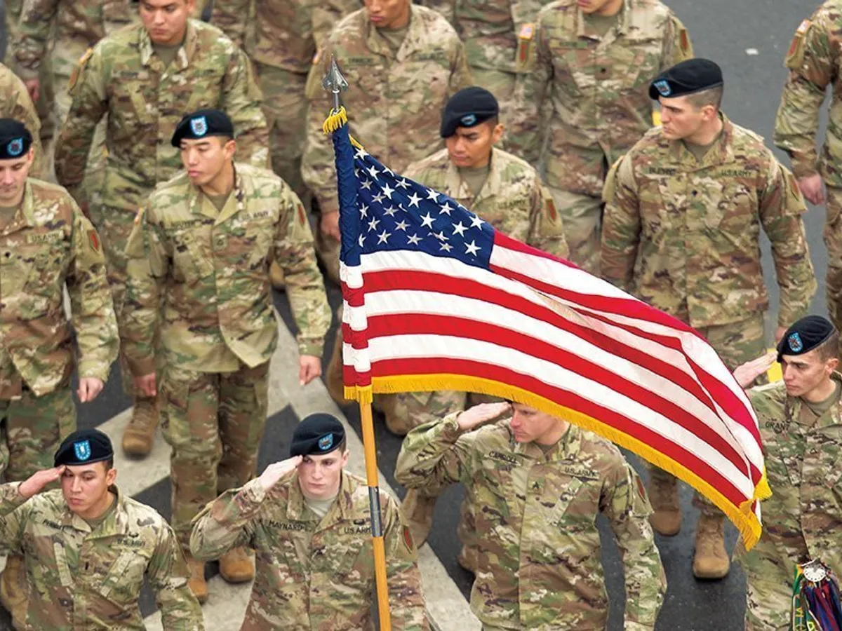 Militari americani la parada de 1 decembrie 2018