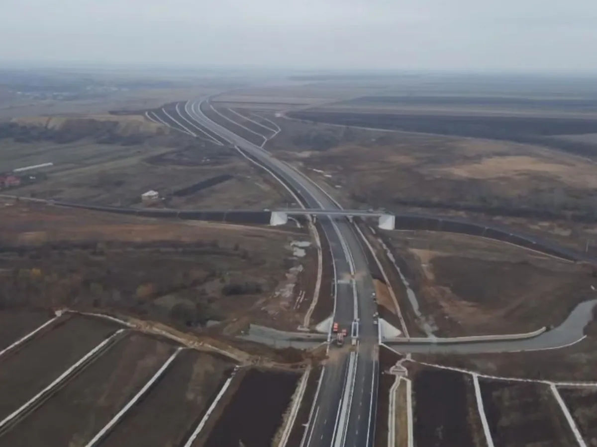 Încă o bucățică de 31 km din „Autostrada Ford” e aproape gata. Când va fi dată în trafic - Foto: captură video