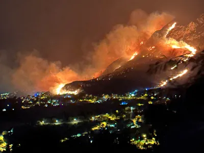 Incendii în Croația - Sursa foto: Twitter/ @GillesVarone