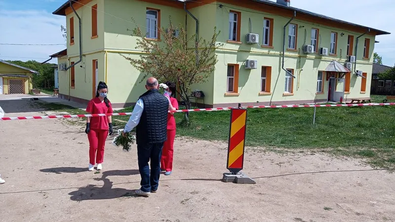 Centrul de la Țuicani-Moreni, unde 90 de rezidenți sunt in continuare infectați cu COVID-19, la două luni de la apariția primului caz în centru. FOTO: Dâmbovița News