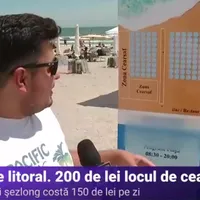 De necrezut. Operatorii de plaje din Mamaia cer 200 de lei dacă vrei să stai cu prosopul pe plajă/FOTO: Captura Digi24