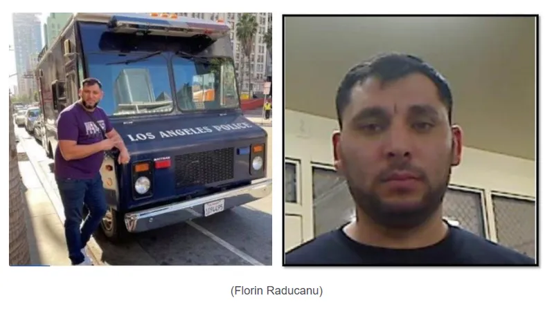 Pe capul lui Florin Trandafir a fost pusă o recompensă de 1 milion de euro de către poliția americană Foto: anaheimpd.org