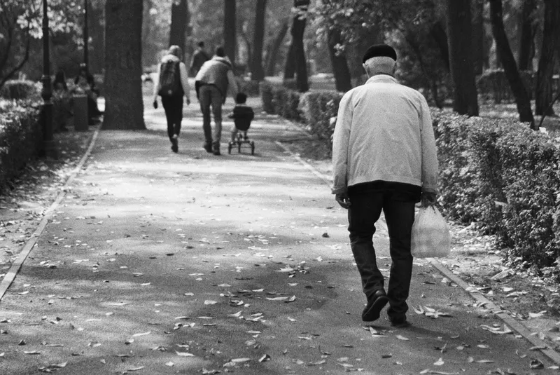Pensionar in parc