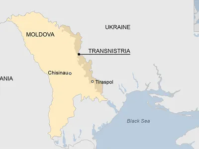 Hartă Transnistria - Foto: bbc.com