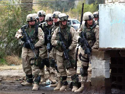 Divizia 82 Aerotransportată în Bagdad, Irak, efectuând patrule, operațiuni de securitate - Foto: Profimedia Images