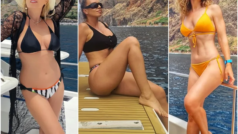 Dana Săvuică, Adina Halas și Carmen Brumă, la plajă, împreună, pe „insula eternei primăveri”. / Foto: okmagazine.ro