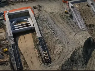 Cum arată tunelul de aproape 1,5 km de pe Autostrada Sibiu - Pitești  - Foto: Captura Video