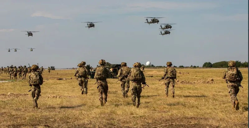 Demonstrație de asalt aerian al Diviziei 101 Aeropurtată la Constanța - Foto: US Army/Public Domain