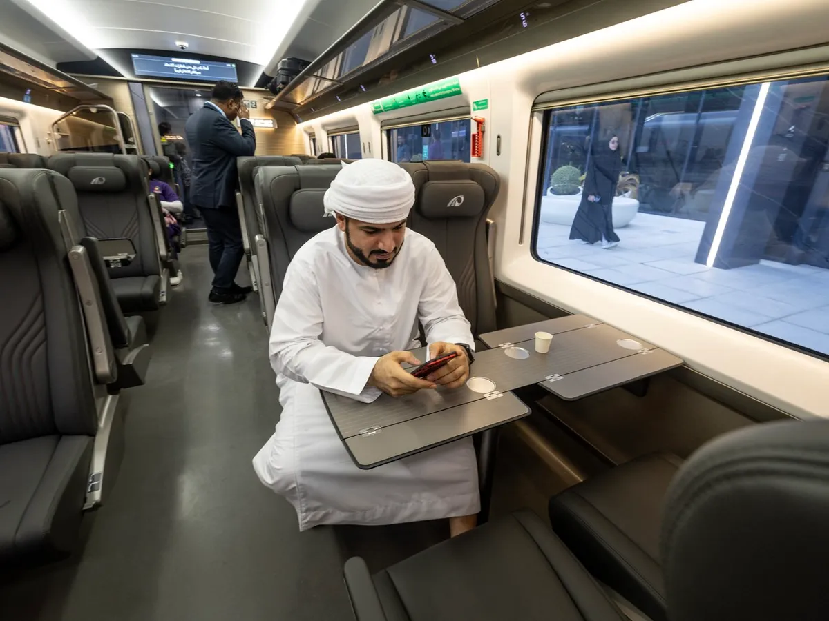 Primul tren care străbate EAU - Foto: Profimedia Images