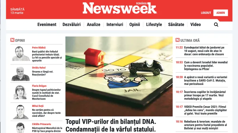 Newsweek.ro, creștere importantă de audiență/FOTO: newsweek.ro