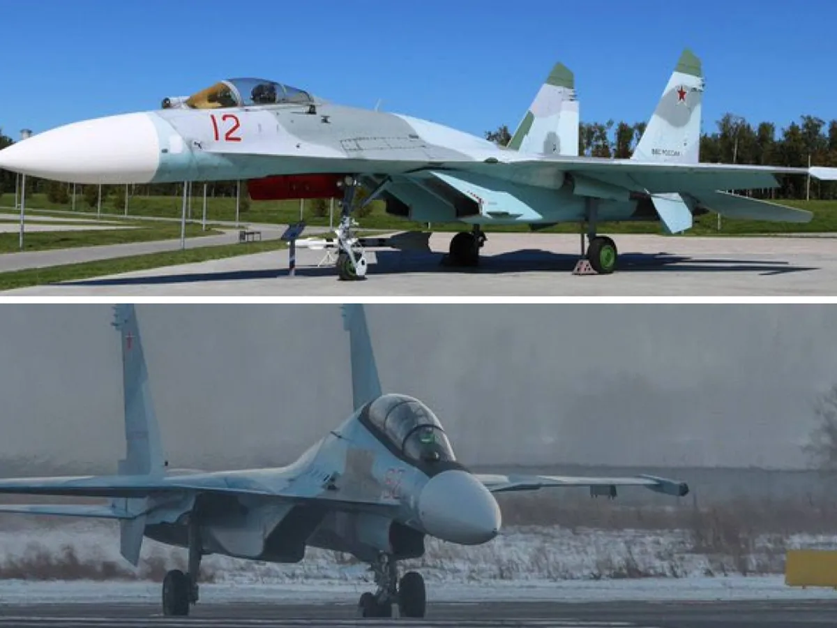 Avioane rusești Su-30 și Su-27 - Foto: Profimedia images