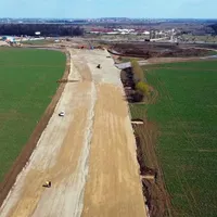 Autostrada de centură a Capitale a început să capete formă și în teren. Foto Hotnews
