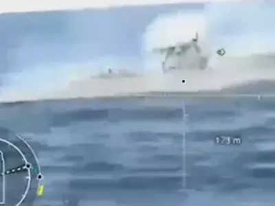 VIDEO „Prima bătălie navală între drone” din istorie. Ucrainenii au distrus o ambarcațiune rusească în Marea Neagră