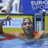 Vlad Stancu, 16 ani, de la CSA Steaua, a avut un start lent în finala de la 400 m liber, dar a revenit spectaculos pe final - Foto: Profimedia Images