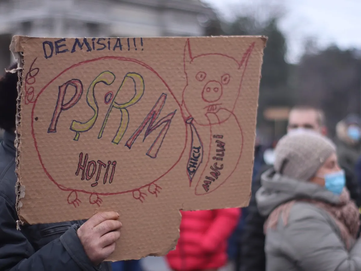 Proteste la Chișinău. Sursa: timpul.md