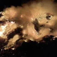 Incendiu puternic, la groapa de gunoi a municipiului Sighişoara. / Foto: news.ro