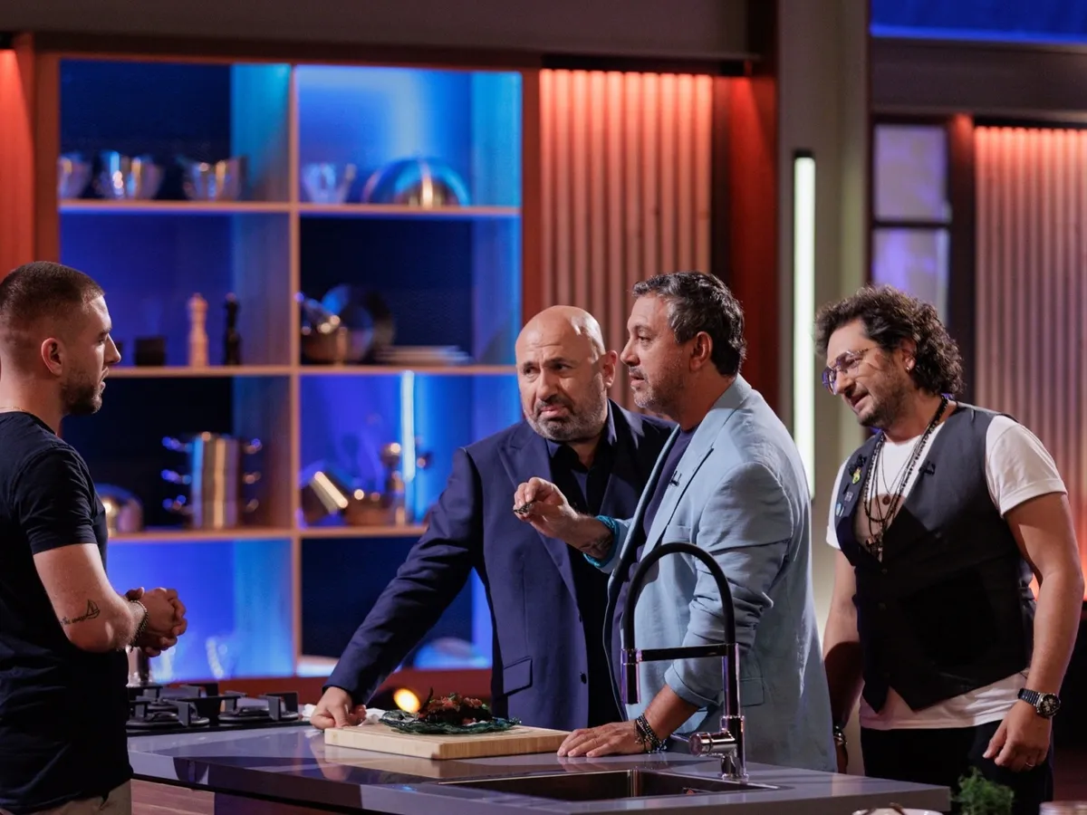 Florin Dumitrescu, Catalin Scarlatescu si Sorin Bontea la Masterchef - Foto: ProTV