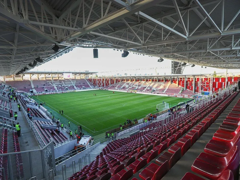 Stadionul Rapid – Giulești devine Superbet Arena Giulești în baza parteneriatului cu Superbet Group Foto: INQUAM Photos/Cosmin Enache