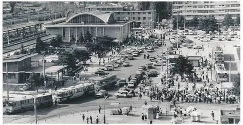 Gara Cosntanța, &icirc;n anii 1990 - Foto: Facebook / Dobrogea Dobrogeni