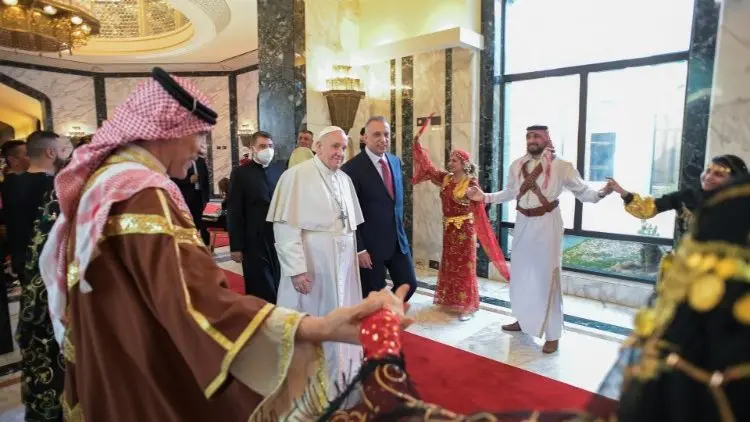 Papa Francisc a ajuns la Bagdad/FOTO: Vatican Media