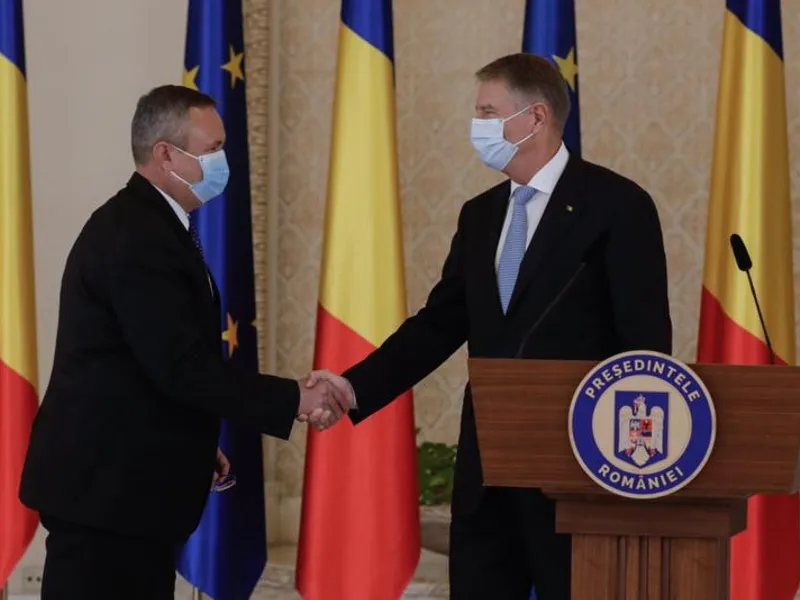 Preşedintele Klaus Iohannis şi premierul Nicolae Ciucă -FOTO: Inquam Photos/George Calin